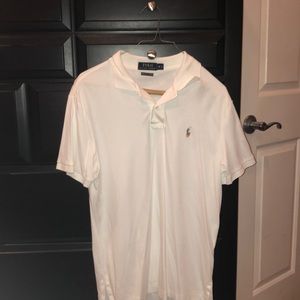 Polo white collared shirt